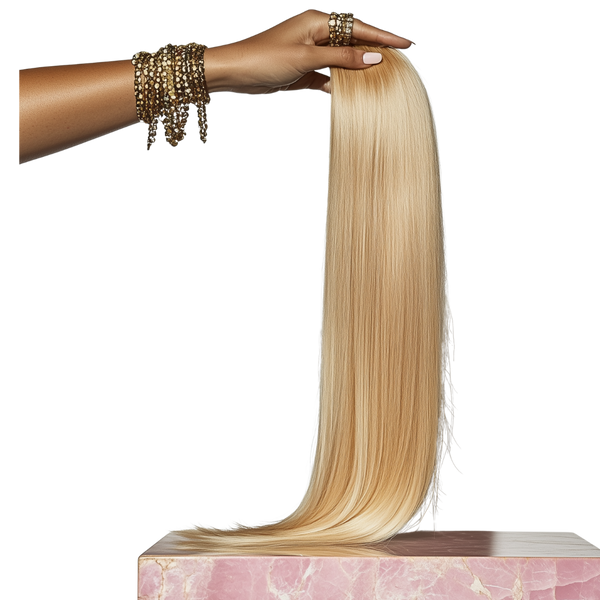 Virgin Brazilian Hair/Straight Double Weft - Blonde