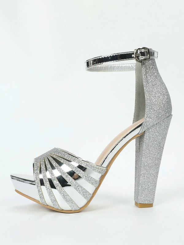 Platform Glitter Heels