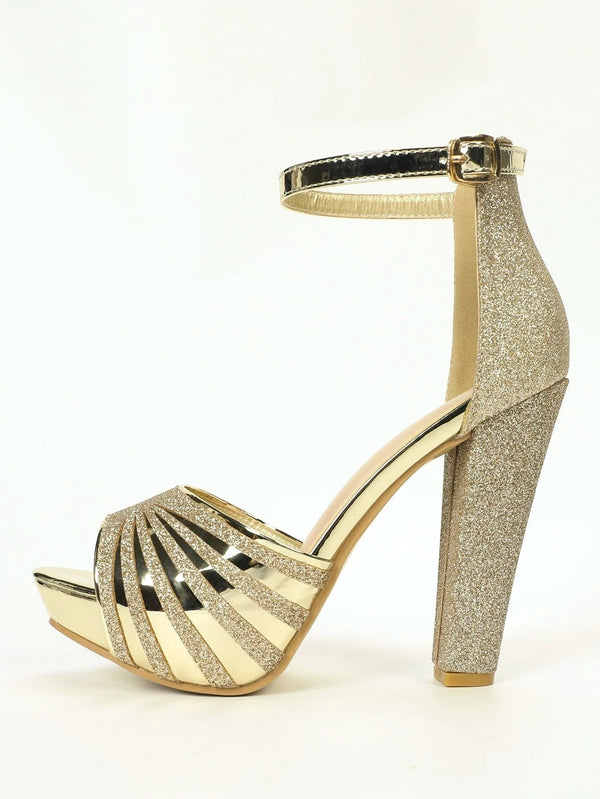 Platform Glitter Heels