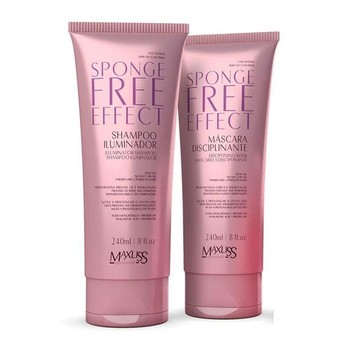 Bundle Sponge Free Effect - Shine Shampoo &amp; Disciplining Conditioner / Mask 