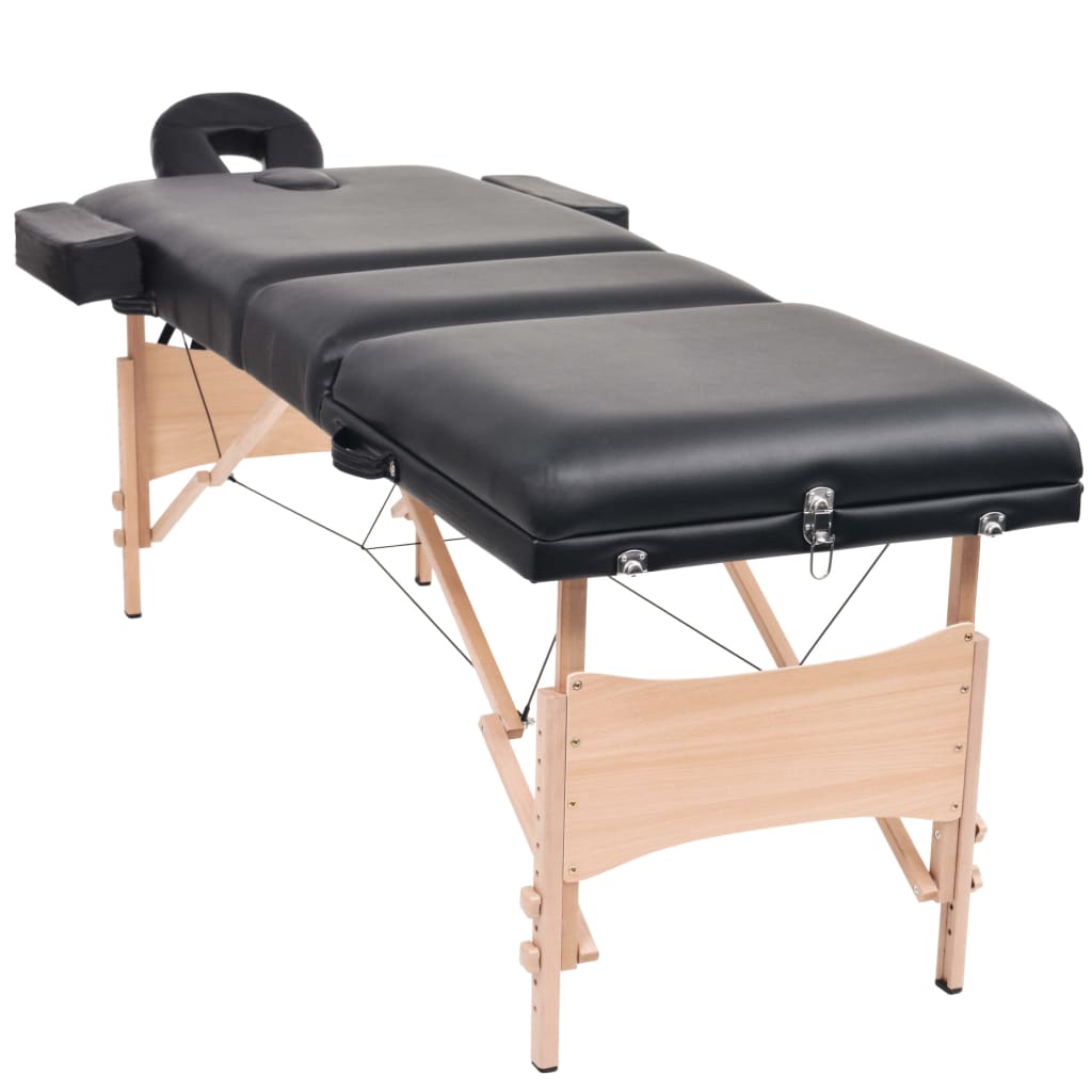Inklapbare behandel/massagetafel